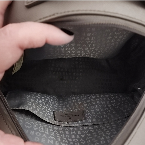 KATE SPADE Dark Beige and 1/4 Glitter Backpack, NWOT - Picture 2 of 16